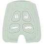 SEGADEN Silicone Cover Protector Case Holder Skin Jacket Compatible with SAAB 9-3 9-5 4 Button Remote Key Fob CV2760 Gray