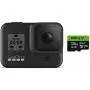 GoPro HERO8 Black + PNY Elite-X 128GB U3 microSDHC Card (Bundle)