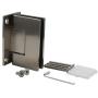 CRL Geneva 037 Series Brushed Nickel Wall Mount Full Back Plate Standard Hinge