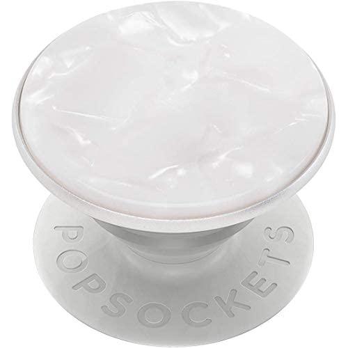PopSockets PopGrip - Expanding Stand and Grip with Swappable Top - Acetate Pearl White