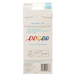 VELCRO Brand ONE-WRAP Ties | Cable Management, Wires & Cords | Self Gripping Cable Ties, Reusable | 5 Ct - 8'' x 1/2'' | Multi-color
