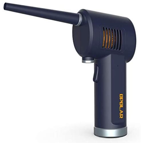 Battery Operated Air Duster for Keyboard Cleaning, 6000mAh Rechargeable, Cordless, Powerful, Energy-Efficient, Replaces Compressed Gas Cans, Electric Air Blower for Electronics Computers