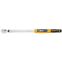 GEARWRENCH 1/2'' Drive Electronic Torque Wrench, 30-340 Nm - 85077 & TEKTON 1/2 Inch Drive Deep 6-Point Impact Socket Set, 15-Piece (10-24 mm) | 4883