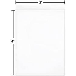 Cherodada 3'' x 4'' (200 pcs) 2 Mil Small Clear Plastic Zip Bags Resealable Baggies for Jewelry, Gift Card, Candy, Electronics