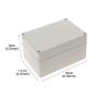 Plastic Junction Box,Saim 6.29x4.33x3.54inch Waterproof Plastic Electronic Project DIY Junction Box Enclosure Case (160mm x 110mm x 90mm)