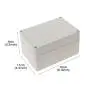 Plastic Junction Box,Saim 6.29x4.33x3.54inch Waterproof Plastic Electronic Project DIY Junction Box Enclosure Case (160mm x 110mm x 90mm)