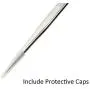High Precision Tweezers,4.7'' Fine-Tip Tweezers,Non-Serrated Anti-Static Stainless Steel Tweezers for Craft,Jewelry,Electronics,Cell Phone Repair,Laboratory Work(3 Pcs,Silver)