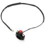 JFG RACING CNC Universal Motorcycle Engine Stop Start Kill Switch Button with Mounting Backplate for ATV,Dirt Pit Bike,Scooter,Quad - Black
