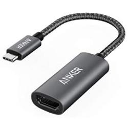 Anker USB C to HDMI Adapter (4K@60Hz), PowerExpand+ Aluminum Portable USB C Adapter, for MacBook Pro, MacBook Air, iPad Pro, Pixelbook, XPS, Galaxy, and More (Compatible with Thunderbolt 3 ports)