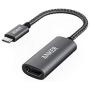 Anker USB C to HDMI Adapter (4K@60Hz), PowerExpand+ Aluminum Portable USB C Adapter, for MacBook Pro, MacBook Air, iPad Pro, Pixelbook, XPS, Galaxy, and More (Compatible with Thunderbolt 3 ports)