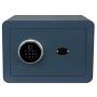Golval EF25 Home Steel Security Safe Box, Biometric Fingerprint Quick-Access Safe with New-Gen Full Keypad Module Wide, Solid Steel Safe Strongbox for Cash,Jewelry, Guns, Valuables (Blue)