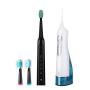 Initio Sonic Electric Toothbrush with 3 Brush Heads bundle with 300ML Water Flosser