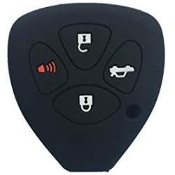 New Black Silicone Key Jacket Key Case 4 Buttons Remote Fob Skin Silicone Cover Key Case Holder Bag for TOYOTA Camry Avalon Matrix Corolla TOYOTA Land Cruiser