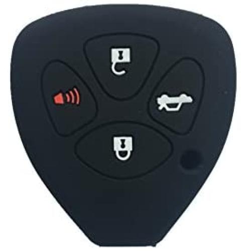 New Black Silicone Key Jacket Key Case 4 Buttons Remote Fob Skin Silicone Cover Key Case Holder Bag for TOYOTA Camry Avalon Matrix Corolla TOYOTA Land Cruiser