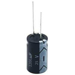 2200uF 25V Capacitor DIP 13X21mm 105C for Speaker Radio Replacement Audio Etc XUANSN Electrolytic Capacitors