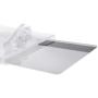 Heavy Duty Horizontal Locking Badge Holder - Crystal Clear Hard Plastic Case for Photo I.D. Badges or Proximity Cards by Specialist ID