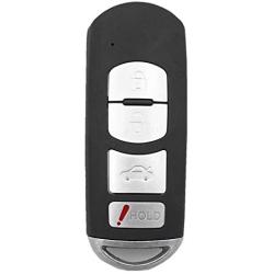 WFMJ for 2014-2018 Mazda 3 6 SKE13D-01 Keyless Entry 4 Buttons Remote Smart Key Case Shell Fob