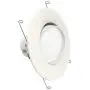 Sunco Lighting 5 Inch/6 Inch Gimbal LED Downlight, 12W=60W, 3000K Warm White, 800 LM, Dimmable, Adjustable Recessed Ceiling Fixture, Simple Retrofit Installation Sunco Lighting 5 Inch/6 Inch Gimbal LED Downlight, 12W=60W, 3000K Warm White, 800 LM, Dimmable, Adjustable Recessed Ceiling Fixture, Simple Retrofit Installation