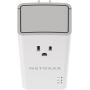 NETGEAR PowerLINE 1200 Mbps, 1 Gigabit Port with Pass-Through, Extra Outlet (PLP1200-100PAS),Pale Gray