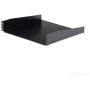 StarTech.com 2U Server Rack Mount Shelf - 15.7in Deep Steel Universal Cantilever Tray for 19'' Network & AV Equipment Rack/Cabinet - 44lbs (CABSHELF), Black