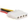 StarTech.com SATA to LP4 Power Cable Adapter with 2 Additional LP4 - Power adapter - 4 pin internal power (F) to SATA power (M) - 5.9 in - black - LP4SATAFM2L