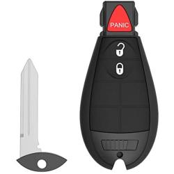 VOFONO Entry Remote Key Fob Keyless Fit for Chrysler Town and Country 08-16, 300 08-10/ Dodge Charger 08-12, Challenger 08-14, Durango 08-12, Grand Caravan 08-16, Journey 09-12, Ram 08-12 (Set of 2)