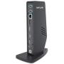 WAVLINK USB 3.0 Universal Laptop Docking Station,Dual 4K&60Hz & Single 5K@60Hz Display with DisplayPort and HDMI for Windows (2xDisplay Port 1.2, 2xHDMI 2.0, 5xUSB 3.0 Port, Gigabit Ethernet, Audio)