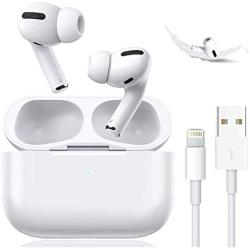 Wireless Earbuds Bluetooth 5.0 Earbud Headphones Built-in Microphone and Charging Box and Silicone Cover,Stereo Noise Cancelling Earbud, Suitable for Apple Airpods pro/Android/iPhone/Samsung