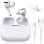 Wireless Earbuds Bluetooth 5.0 Earbud Headphones Built-in Microphone and Charging Box and Silicone Cover,Stereo Noise Cancelling Earbud, Suitable for Apple Airpods pro/Android/iPhone/Samsung