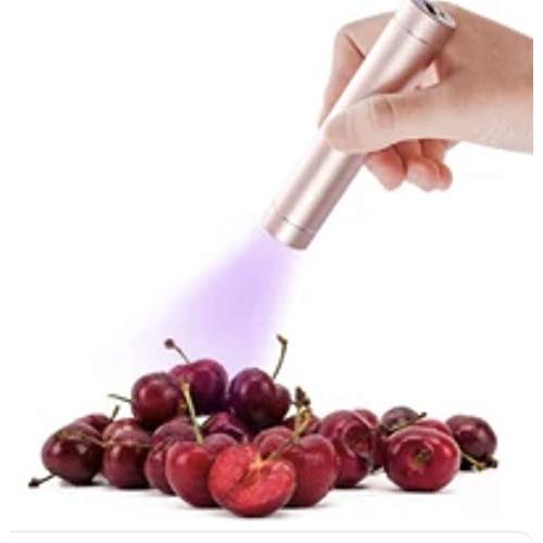 Portable UV light sanitizer wand - Travel size UV wand sanitizer sterilizer rechargeable-Light UV sanitizer lamp/germicidal lamp wand (Ultra violet wands)- USB rechargeable (Rose gold)