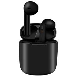 Lasuney IPX7 Waterproof Bluetooth Earbuds, True Wireless Earbuds, 35H Cyclic Playtime Headphones with Charging Case and mic for iPhone Android, in-Ear Stereo Earphones Headset for Sport - Black