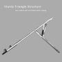 AICHESON Adjustable Aluminum Silver Laptop Stand