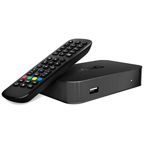 Infomir MAG420w1 Set-Top Box 4K HEVC Support 512 Mb RAM, 512 Mb NAND, USB × 2 pcs. (3.0, 2.0), Built-in Wi-Fi, Linux OS, HDMI and RCA outputs