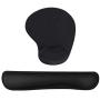 GIM Keyboard and Mouse Pad with Gel Wrist Rest Support, Memory Foam Set with Non Slip Rubber Base for Office, Gaming, Computer, Laptop and Mac