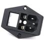 2 Pcs 3 Pin IEC320 C14 Inlet Module Plug 5A Fuse Switch Male Power Socket 10A 250V for Lab Equipment Medical Devices