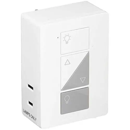 Lutron Caseta Smart Home Plug-in Lamp Dimmer Switch, Works with Alexa, Apple HomeKit, and The Google Assistant | PD-3PCL-WH | White