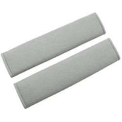 MIRKOO Car Seat Belt Cover Pad, 2-Pack Soft Car Safety Seat Belt Strap Shoulder Pad for Adults and Children, Suitable for Car Seat Belt, Backpack, Shoulder Bag, Laptop Computer Bag (Gray)