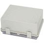 Zulkit Junction Box ABS Plastic Dustproof Waterproof IP65 Electrical Boxes Hinged Shell Outdoor Universal Project Enclosure Grey Clear Transparent Cover With Lock 8.7 x 6.7 x 4.3 inch (220x170x110 mm)