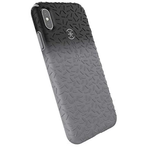 Speck Products CandyShell Fit iPhone Xs Max Case, Black Ombre Gunmetal/Gunmetal Grey