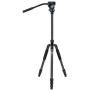 SIRUI T04S Series Carbon Fiber Tripod with VA-5 Compact Fluid Video Head (T-024SK+VA-5)