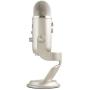 Blue Yeti USB Mic for Recording & Streaming on PC and Mac, 3 Condenser Capsules, 4 Pickup Patterns, Headphone Output and Volume Control, Mic Gain Control, Adjustable Stand, Plug & Play - Platinum