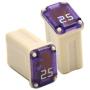 25 Pack Micro Cartridge Fuses, 15 Amp Micro Fuse, 20 Amp Micro Fuse, 25 Amp Micro Fuse, 30 Amp Micro Fuse, 40 Amp Micro Fuse, FMM Fuses Kit MCASE Type for Cars, SUVs and Trucks