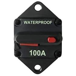 100A Waterproof Marine Thermal Circuit Breaker with Manual Reset, 12V- 48VDC