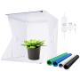 Neewer Mini Photo Studio Box, 22cm Portable Photography Shooting Light Tent, Folding Lighting Softbox with 1 LED Strip 20pcs SMD LED Beads & 4 Backdrops for Product Display, Undimmable/USB Powered