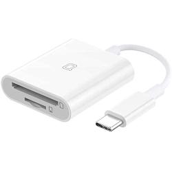 nonda USB C to SD Card Reader, SD/MicroSD to USB C Card Reader Adapter [Thunderbolt 3] Compatible with iPad Pro 2020/2019, MacBook Pro 2019, MacBook Air 2020, Galaxy S10/S9, Surface Book 2 and More