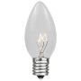 Novelty Lights 25 Pack C9 Outdoor Christmas Replacement Bulbs, Clear, E17/C9 Intermediate Base, 7 Watt…
