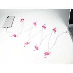 YAGE Tale Pink Flamingo USB Christmas Light Phone Charger Cord Designed for Women 50inch 8LED Bulb Compatible with Phone 5 5s 6 6plus 6s 6s Plus 7 7plus 8 8plus X XR XS XS Max 11Pro Max etc
