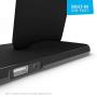 ZENS Wireless Aluminium Docking Station, 10-Watt Stand, Lightning Dock, and Watch Charger, Qi and MFI Certified, Supports Apple Fast Charger, Power Adaptor Included, Black