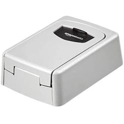 Amazon Basics Wall Mounted Key Storage Box - Combination Lock - Grey