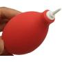 Mini Squeeze Ball Pump Duster Ear Mold Cleaner Dust Cleaner Air Blower for Hearing Aids, Camera Lens, Watch Computer Laptop, DSLR Camera Lens Keyboard, Computer PC Parts (Red(Plastic))